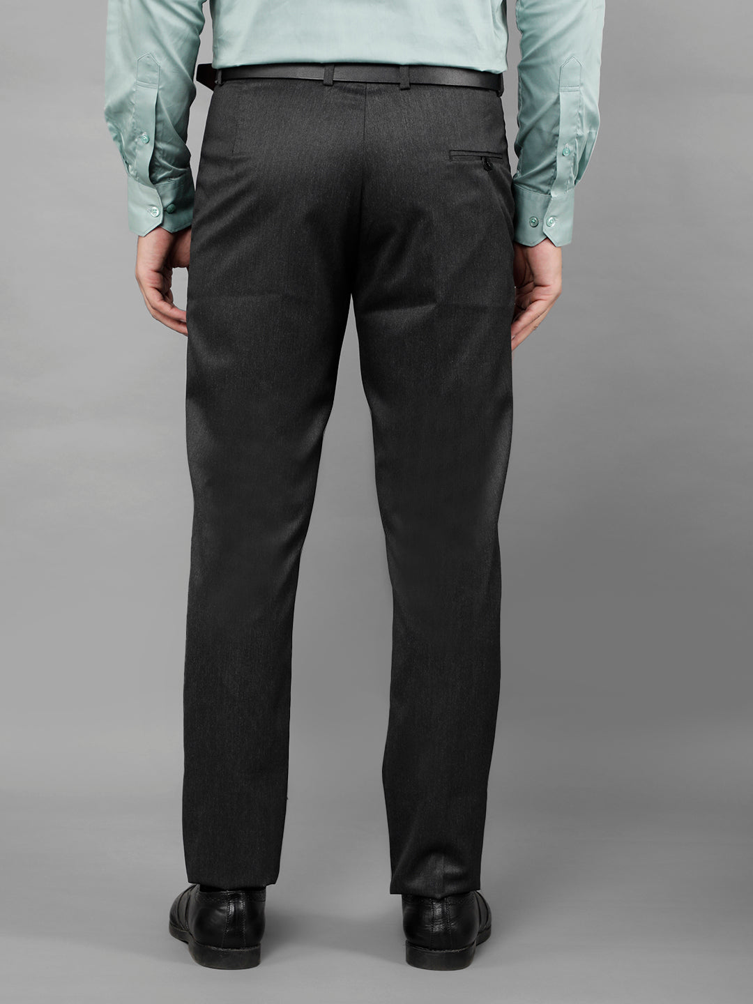 cobb mens dark grey formal trousers