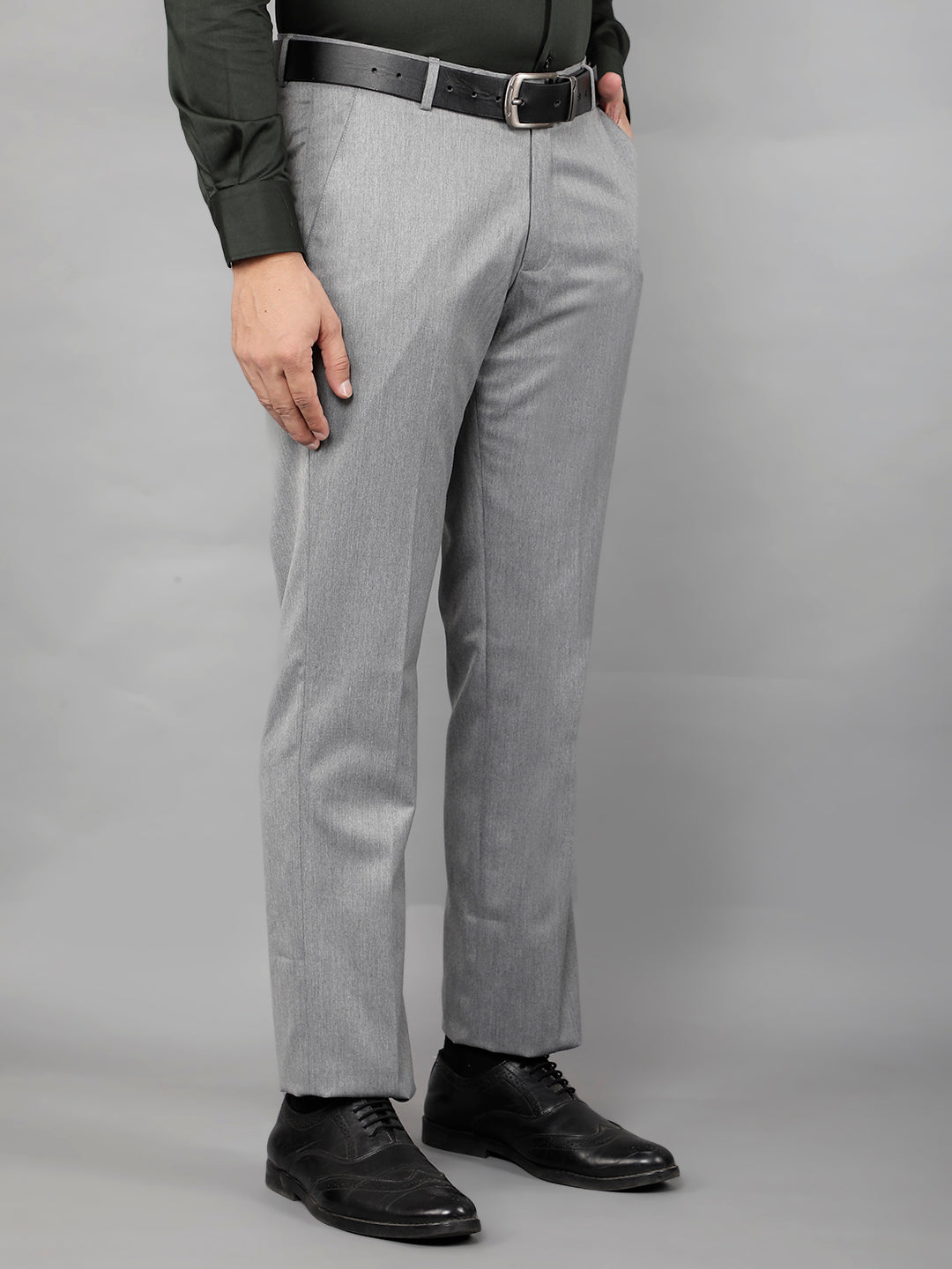 cobb mens grey formal trousers