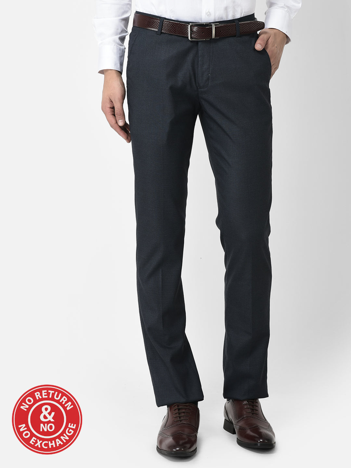 Cobb Navy Blue Ultra Fit Formal Trouser