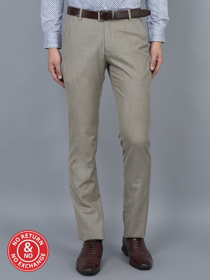 Cobb Light Brown Ultra Fit Formal Trouser