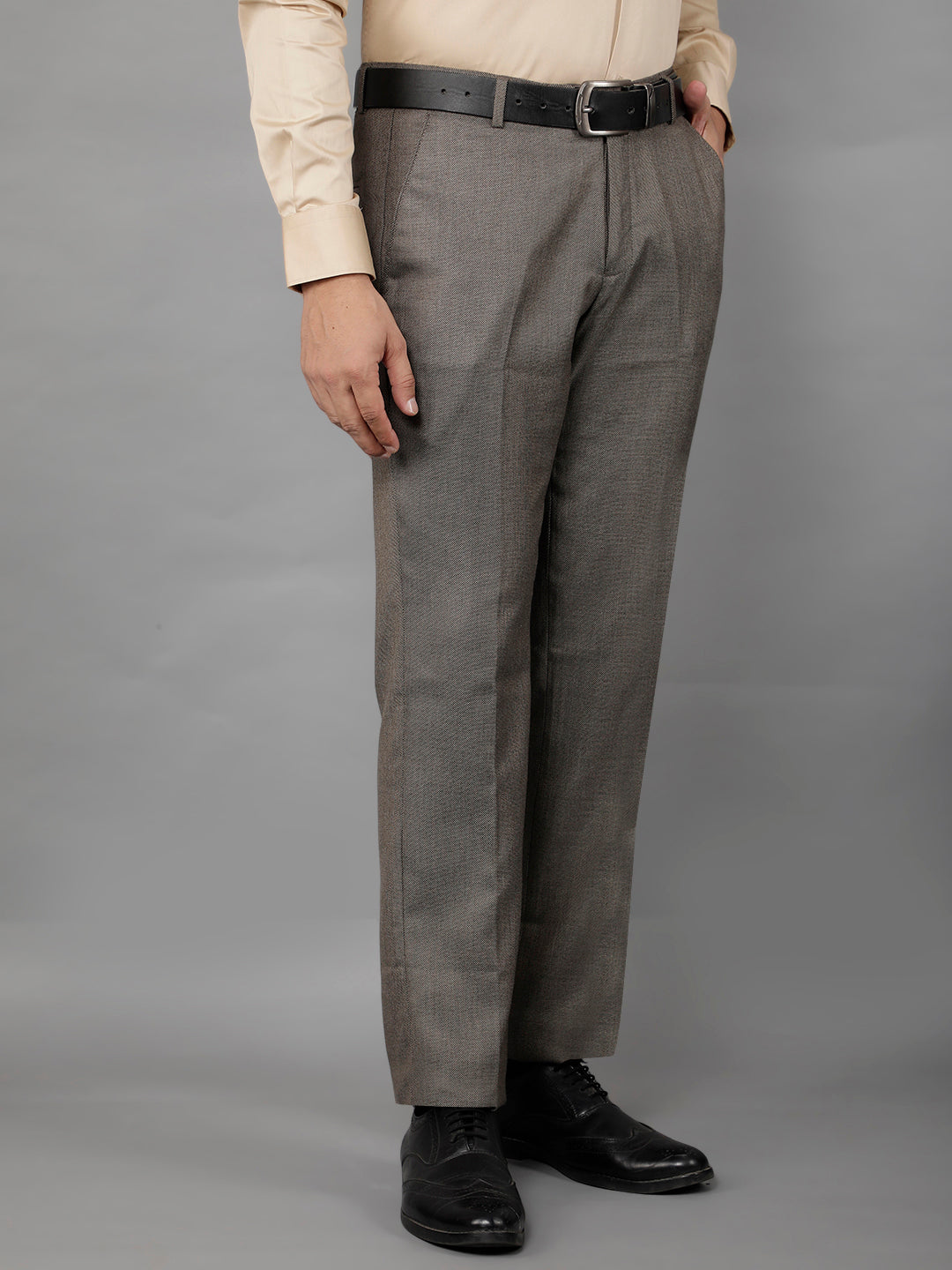 cobb mens brown formal trousers