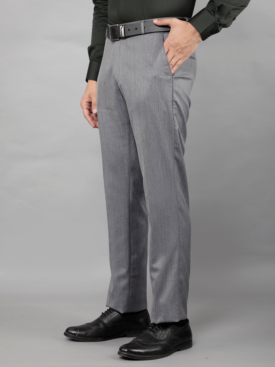 cobb mens grey formal trousers