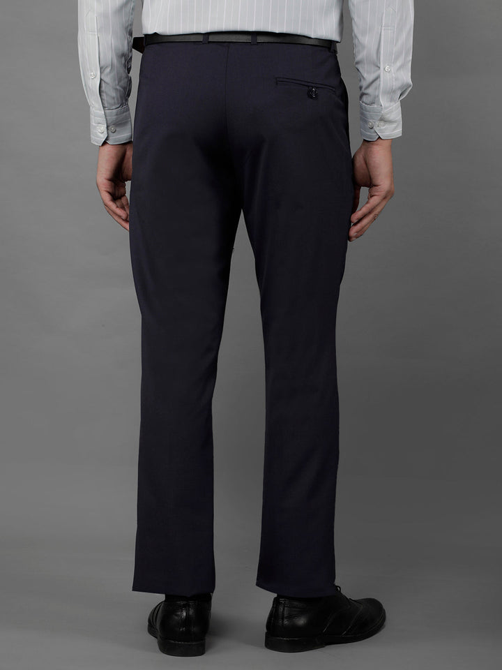 cobb mens navy blue formal trousers