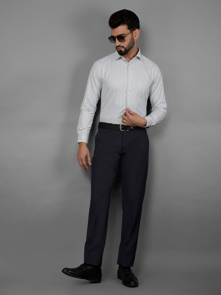 cobb mens navy blue formal trousers