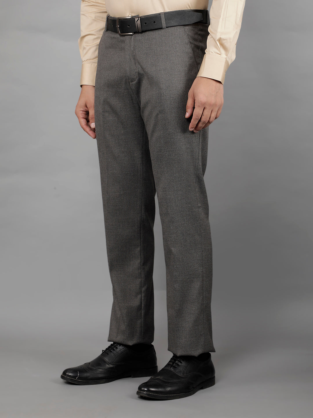 cobb mens dark grey formal trousers