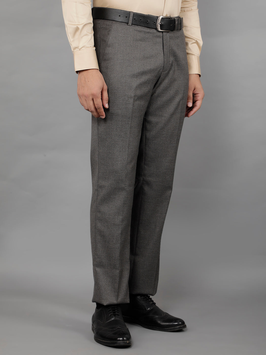 cobb mens dark grey formal trousers