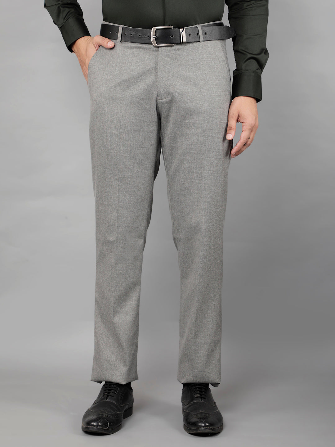 cobb mens grey formal trousers