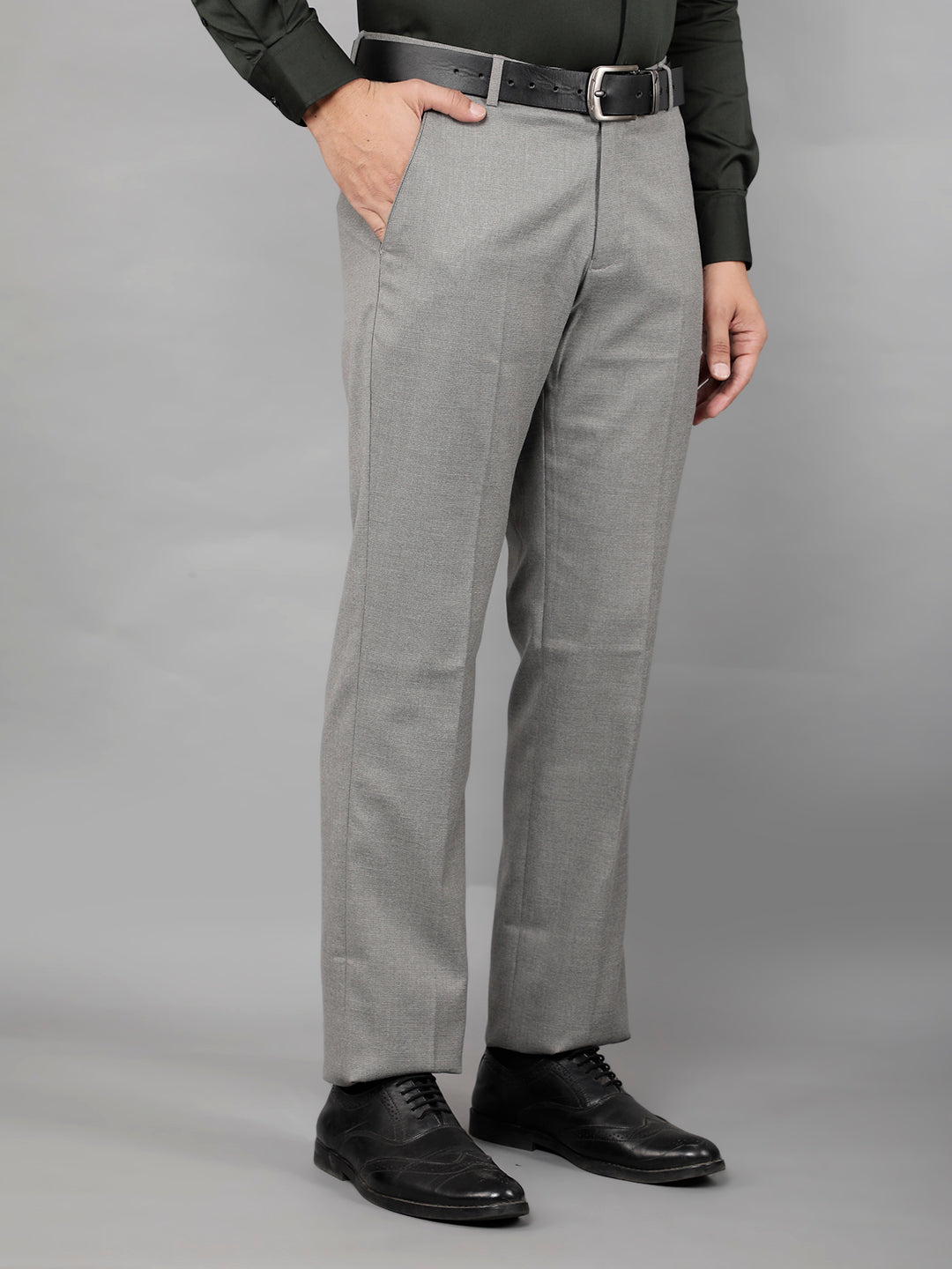 cobb mens grey formal trousers