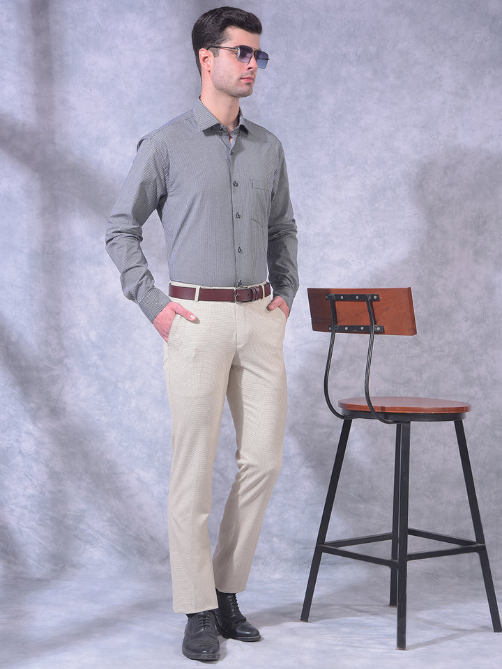 COBB BEIGE ULTRA-FIT FORMAL TROUSER