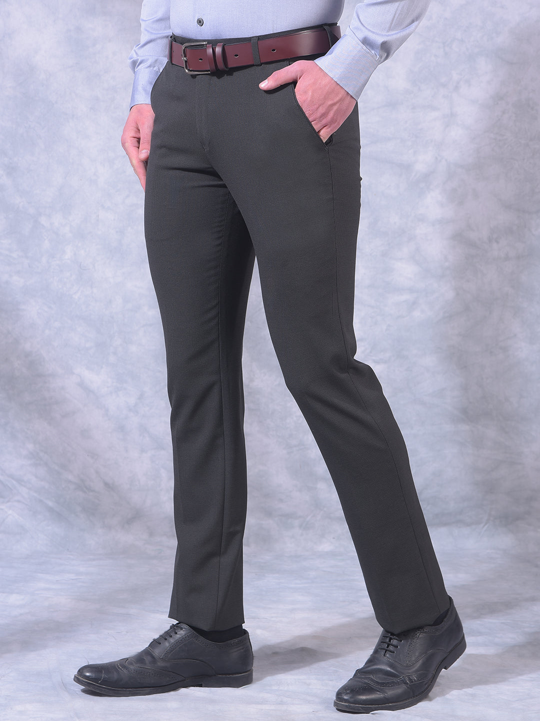 COBB DARK GREY ULTRA-FIT FORMAL TROUSER