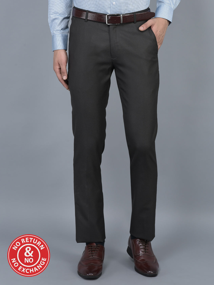Cobb Dark Coffee Ultra Fit Formal Trouser