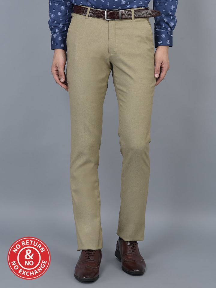 Cobb Khaki Ultra Fit Formal Trouser