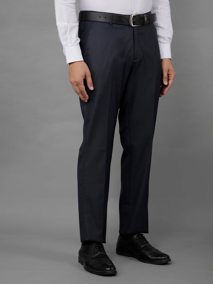 cobb mens navy blue formal trousers