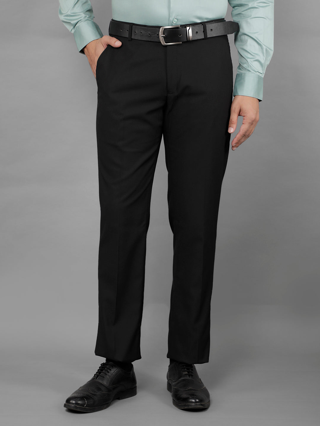 cobb mens black formal trousers