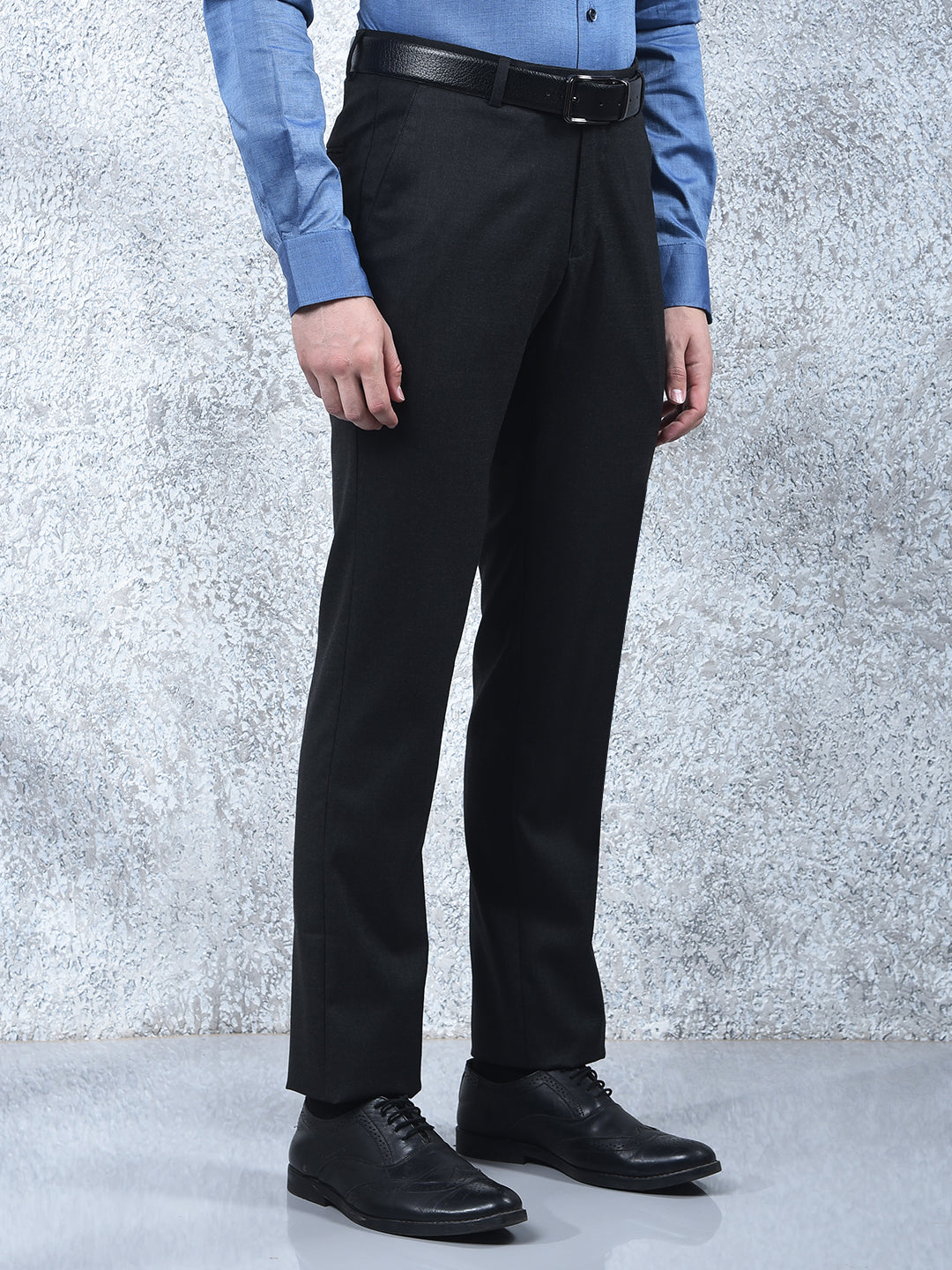 cobb dark grey ultra-fit formal trouser