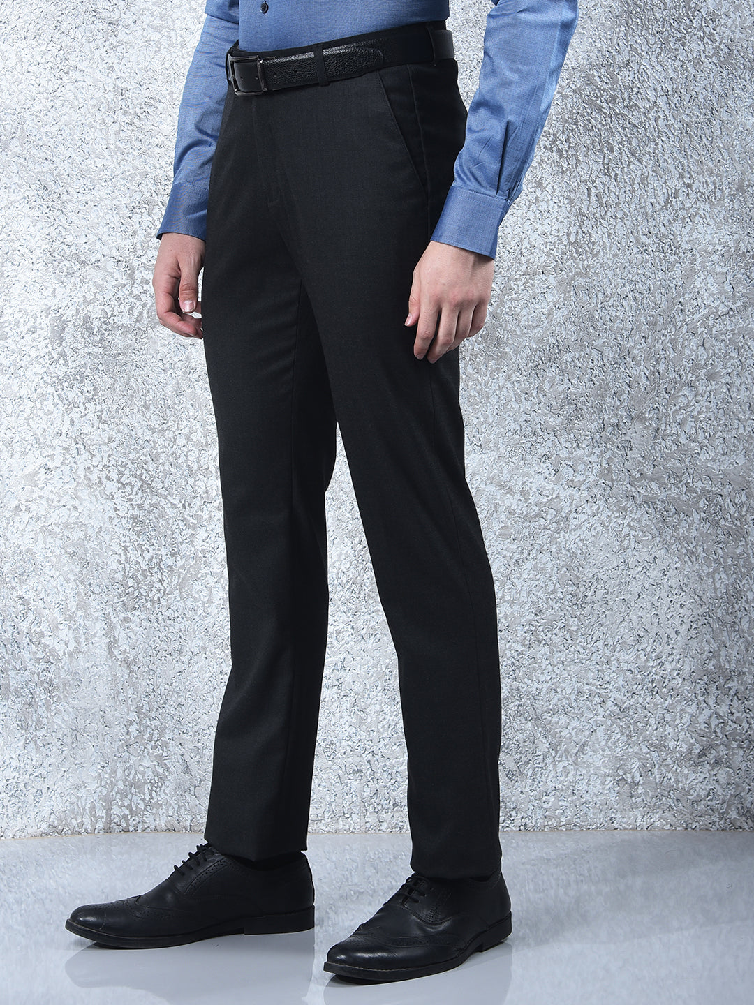 cobb dark grey ultra-fit formal trouser