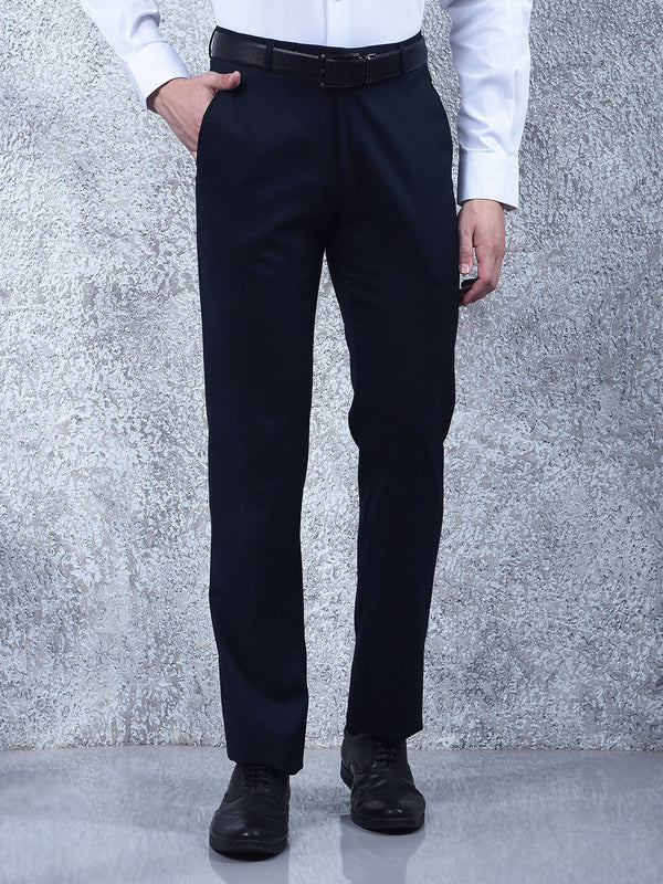 cobb navy blue ultra-fit formal trouser