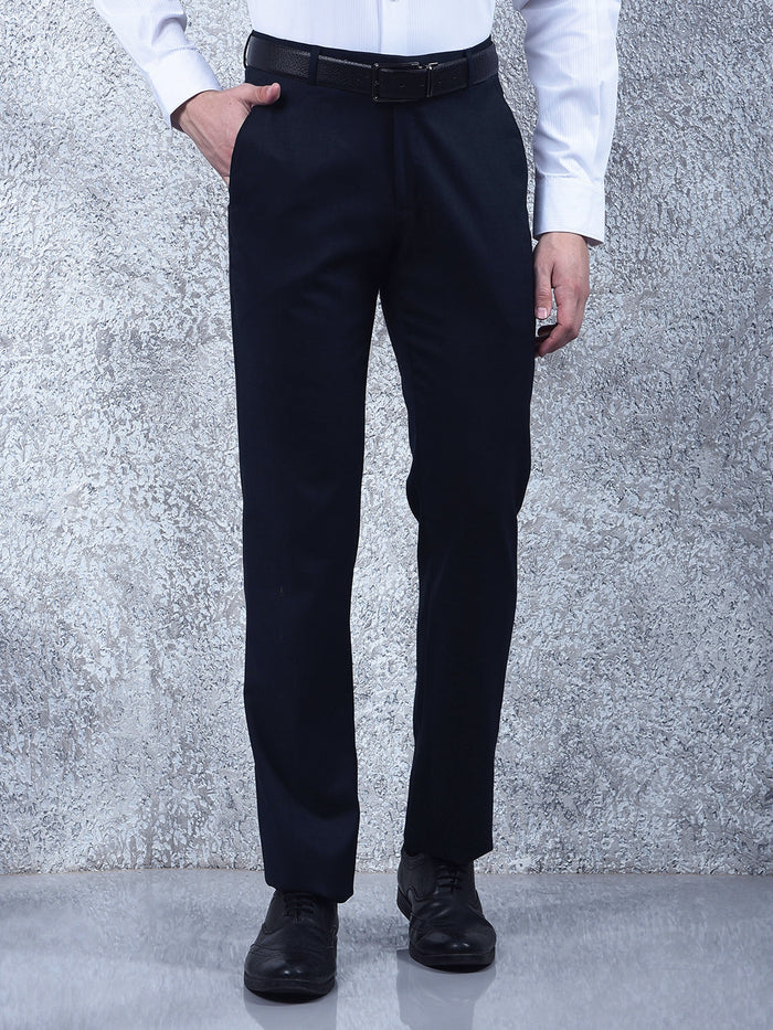cobb navy blue ultra-fit formal trouser