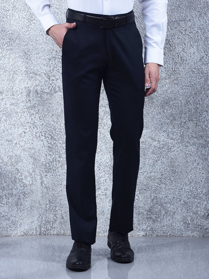 cobb navy blue ultra-fit formal trouser