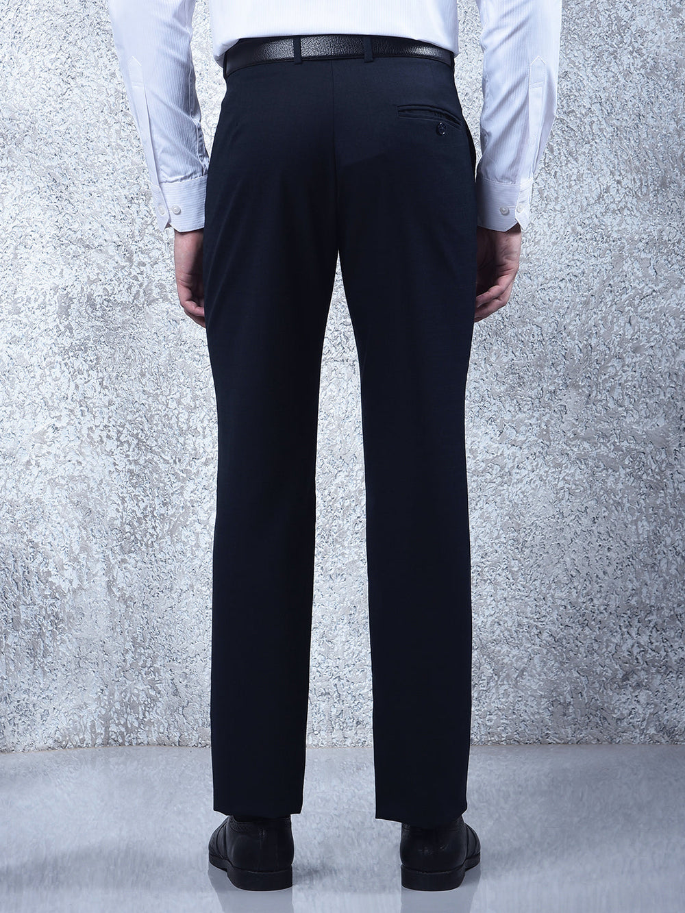 cobb navy blue ultra-fit formal trouser