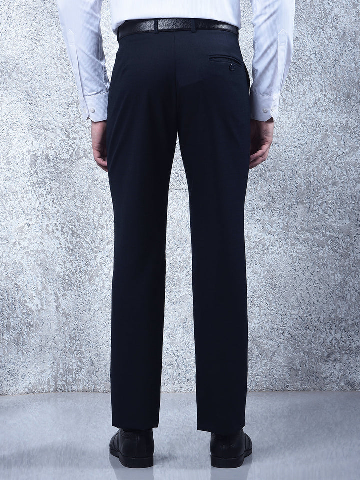 cobb navy blue ultra-fit formal trouser