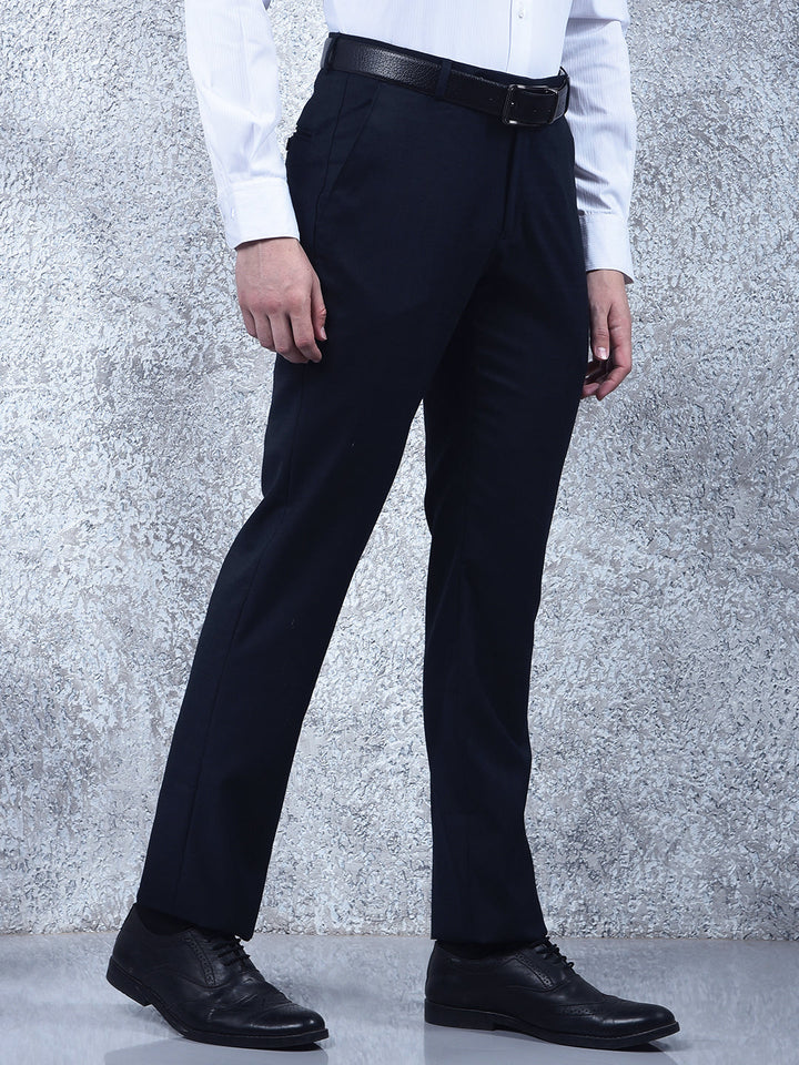 cobb navy blue ultra-fit formal trouser