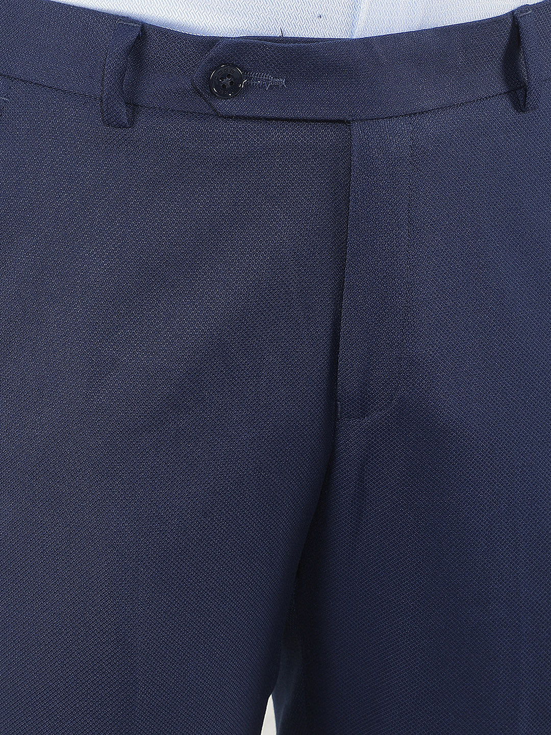 dark blue ultra-fit formal trouser