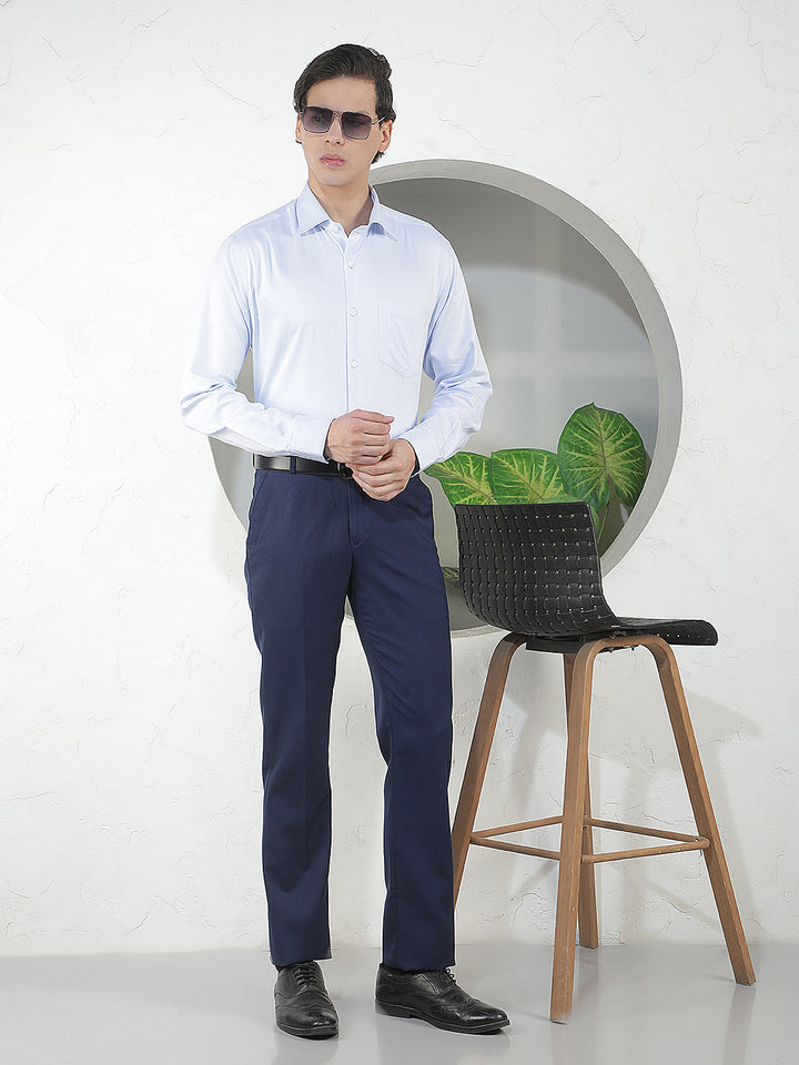DARK BLUE ULTRA-FIT FORMAL TROUSER