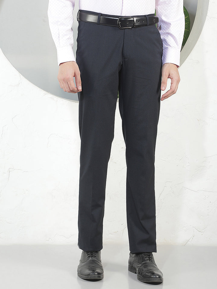 navy blue ultra-fit formal trouser