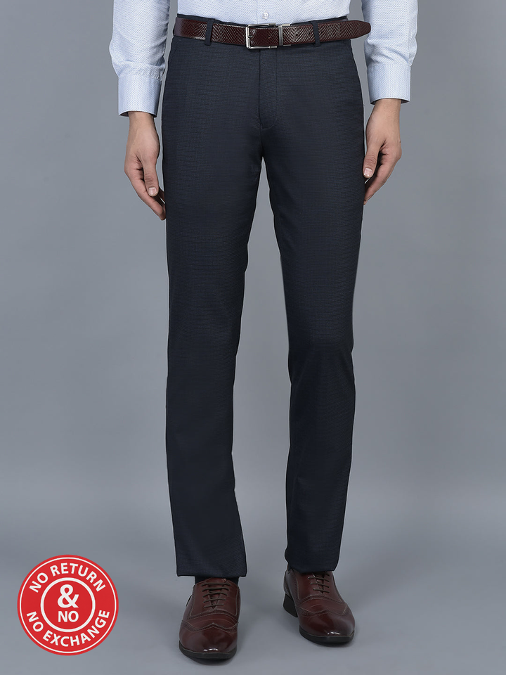 Cobb Navy Blue Ultra Fit Formal Trouser