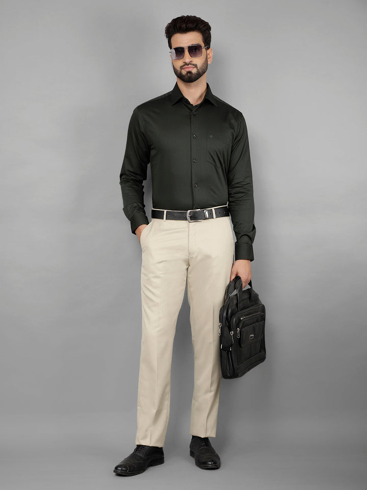 COBB MENS BEIGE FORMAL TROUSERS