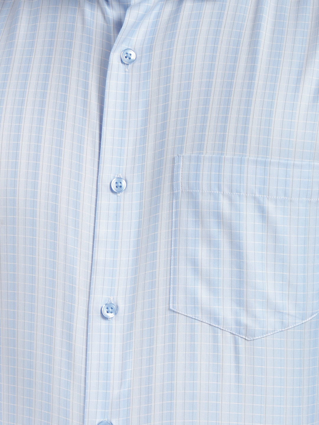 cobb blue checked smart-fit formal shirt