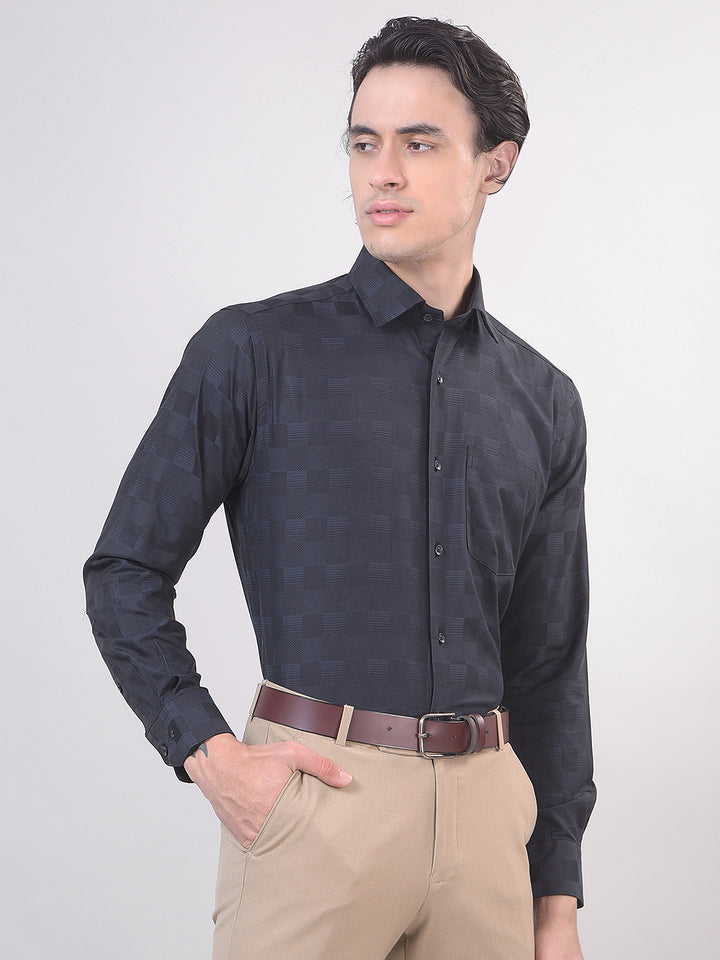 checked formal shirt