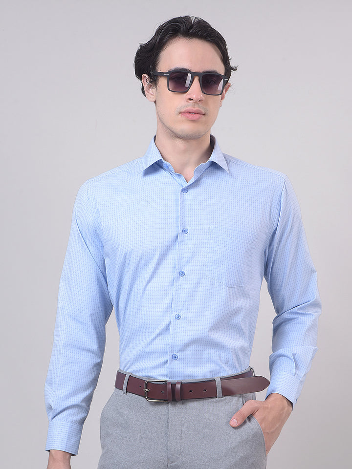 sky blue formal shirt