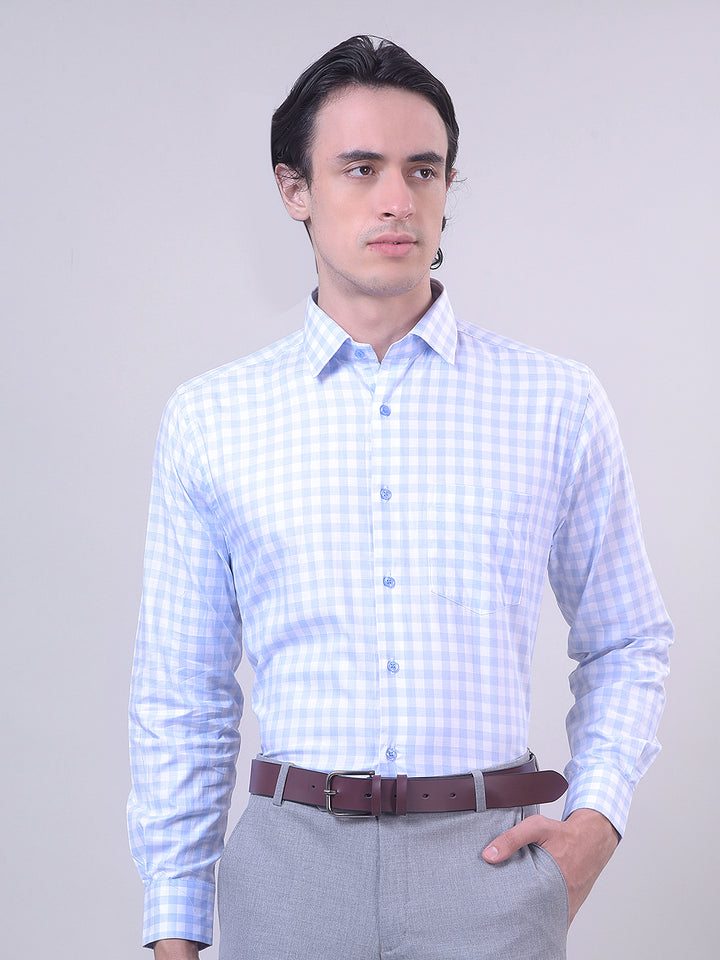 checked formal shirt