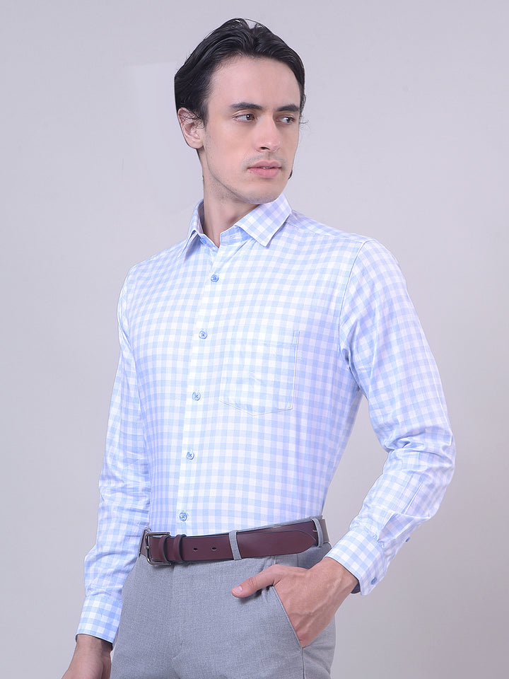 checked formal shirt