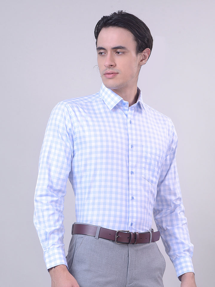 checked formal shirt