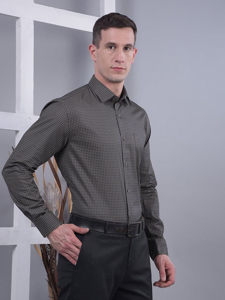 cobb coffee self-design smart-fit formal shirt