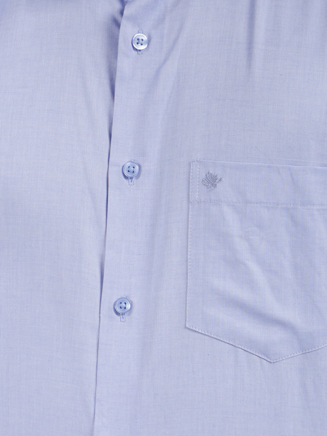 cobb blue self-design smart-fit formal shirt