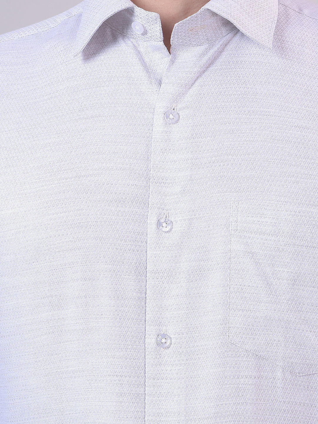 Light Pista Self-Design Formal Shirt