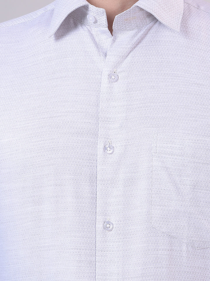 Light Pista Self-Design Formal Shirt