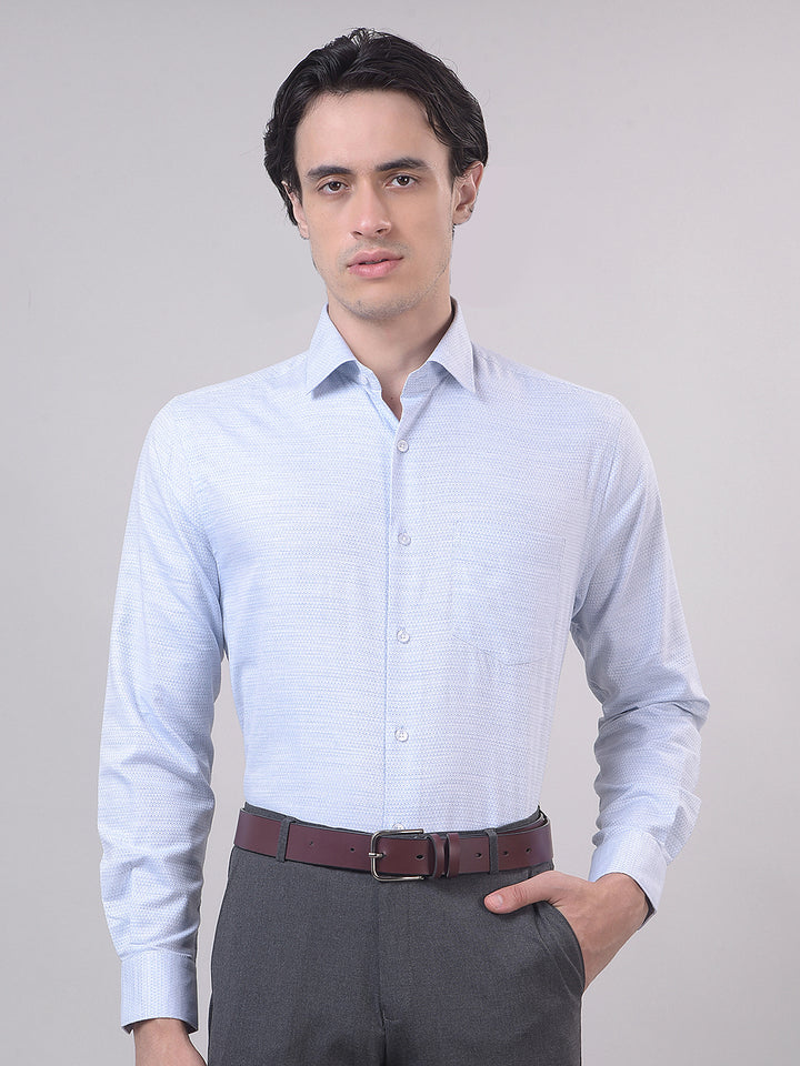 sky blue formal shirt