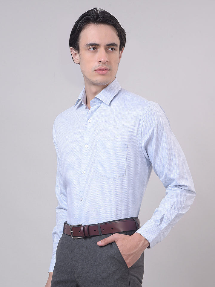 sky blue formal shirt