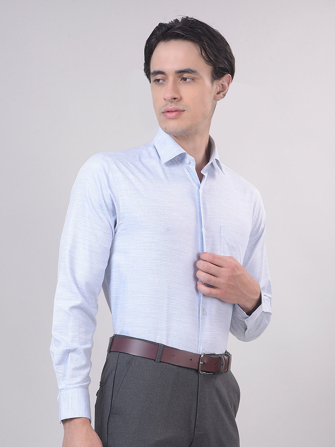 sky blue formal shirt