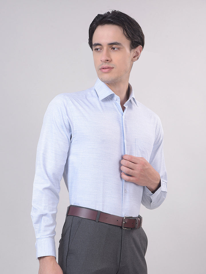 sky blue formal shirt