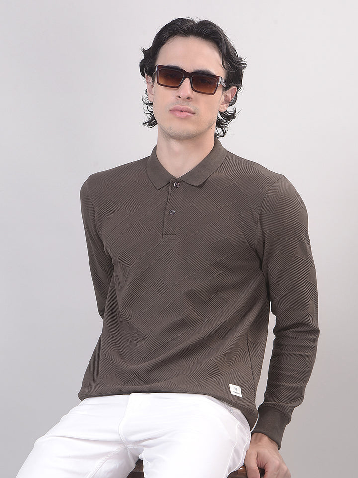 full-sleeve polo t-shirt