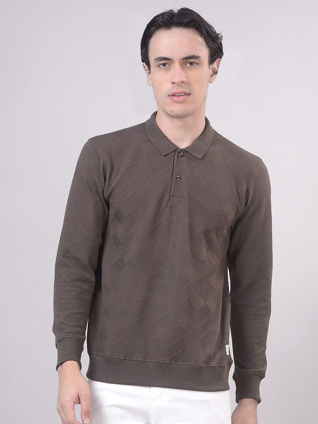 full-sleeve polo t-shirt