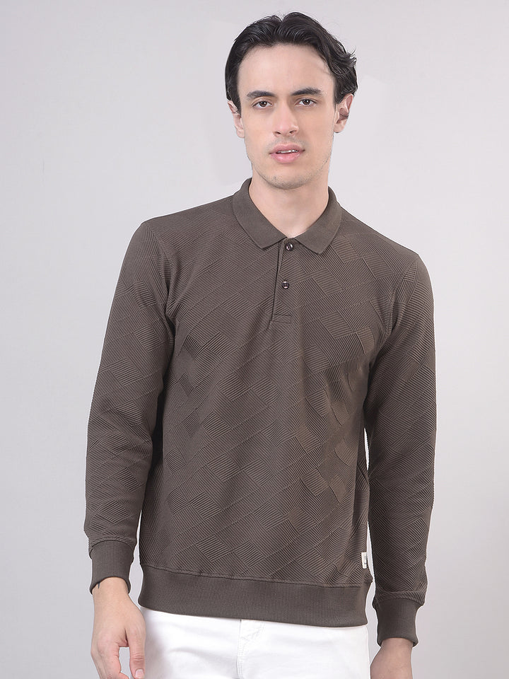 full-sleeve polo t-shirt