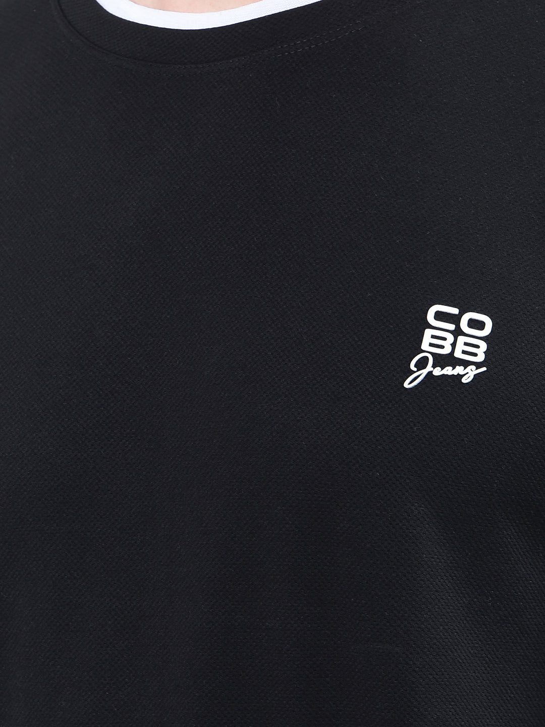 cobb solid black full-sleeve t-shirt