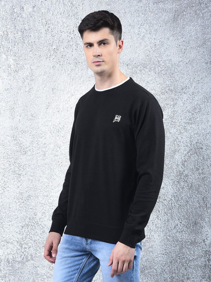 COBB SOLID BLACK FULL-SLEEVE T-SHIRT